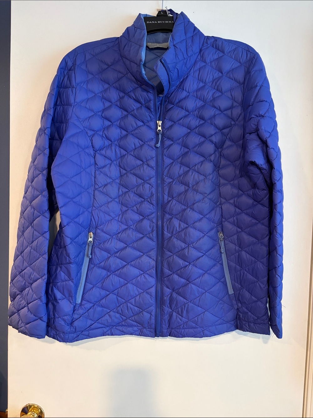 Free Country Women's XL Blue Diamond Quilted Puffer Jacket Lightweight